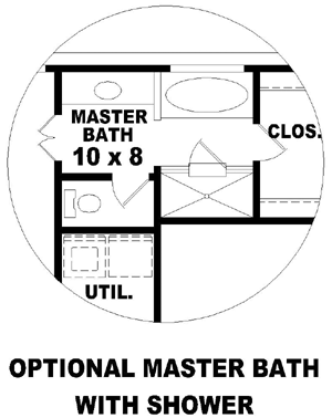 European Style Home Design Plan: 6-251