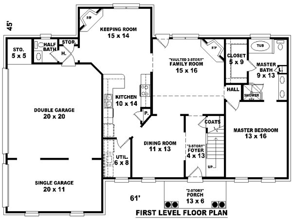 Main Floor Plan: 6-305