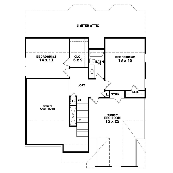 Upper/Second Floor Plan: 6-330