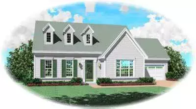 Country house plans 6-342 - front exterior, 2,048 sq ft, 3 bed, 2 bath house plans | Monster House Plans