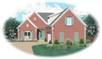 Southern house plans 6-347 - front exterior, 2,308 sq ft, 3 bed, 2 bath house plans | Monster House Plans