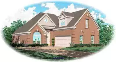 Southern house plans 6-348 - front exterior, 2,308 sq ft, 3 bed, 2 bath house plans | Monster House Plans