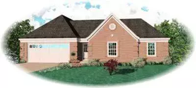 Traditional house plans 6-383 - front exterior, 1,501 sq ft, 3 bed, 2 bath house plans | Monster House Plans