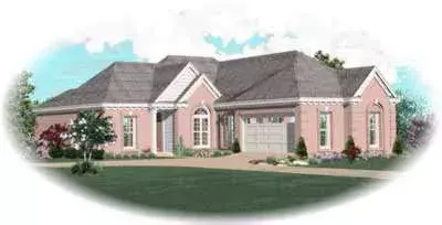 Traditional house plans 6-389 - front exterior, 1,549 sq ft, 2 bed, 2 bath house plans | Monster House Plans