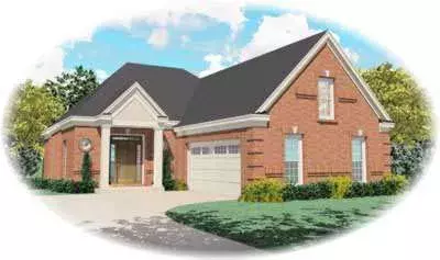 Traditional house plans 6-402 - front exterior, 2,058 sq ft, 3 bed, 2 bath house plans | Monster House Plans