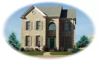 Southern Colonial house plans 6-407 - front exterior, 2,208 sq ft, 3 bed, 2 bath house plans | Monster House Plans