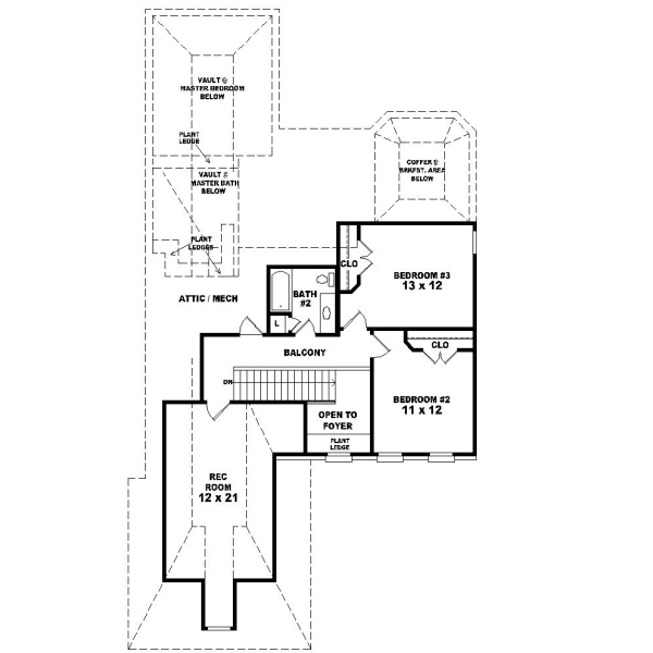 Upper/Second Floor Plan:6-411