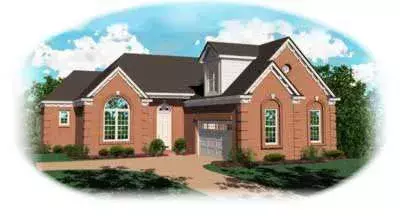 Traditional house plans 6-419 - front exterior, 1,562 sq ft, 2 bed, 2 bath house plans | Monster House Plans