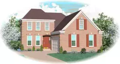 Southern Colonial house plans 6-422 - front exterior, 2,087 sq ft, 3 bed, 2 bath house plans | Monster House Plans