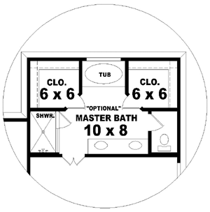 Traditional Style Home Design Plan: 6-429