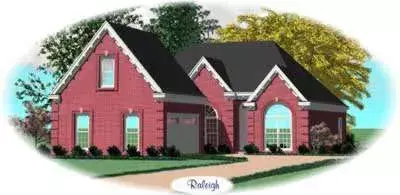 European house plans 6-467 - front exterior, 1,650 sq ft, 2 bed, 2 bath house plans | Monster House Plans