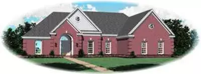 Traditional house plans 6-491 - front exterior, 1,681 sq ft, 3 bed, 2 bath house plans | Monster House Plans