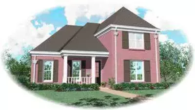 Traditional house plans 6-501 - front exterior, 2,662 sq ft, 3 bed, 2 bath house plans | Monster House Plans