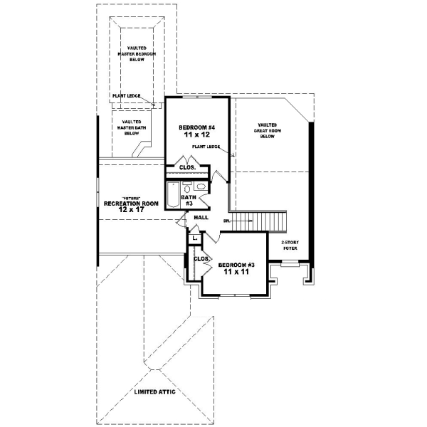 Upper/Second Floor Plan:6-508