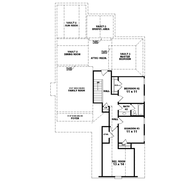 Upper/Second Floor Plan:6-540