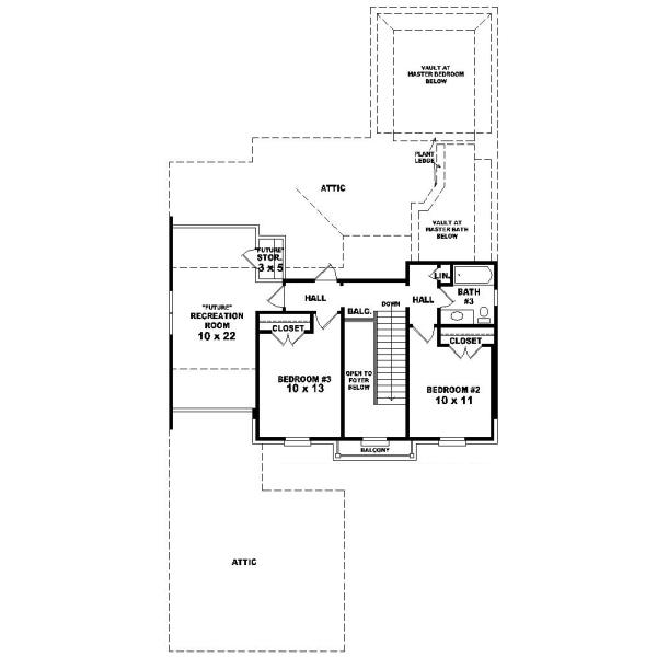 Upper/Second Floor Plan:6-543