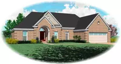 Traditional house plans 6-555 - front exterior, 1,771 sq ft, 3 bed, 2 bath house plans | Monster House Plans