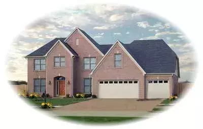 Traditional house plans 6-611 - front exterior, 3,526 sq ft, 4 bed, 3 bath house plans | Monster House Plans