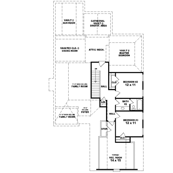 Upper/Second Floor Plan:6-640
