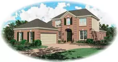 Traditional house plans 6-646 - front exterior, 2,725 sq ft, 3 bed, 3 bath house plans | Monster House Plans