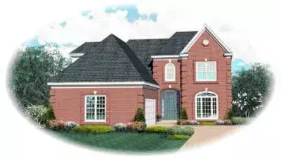 European house plans 6-650 - front exterior, 2,872 sq ft, 3 bed, 2 bath house plans | Monster House Plans