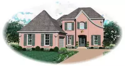 French Country house plans 6-654 - front exterior, 2,951 sq ft, 3 bed, 2 bath house plans | Monster House Plans