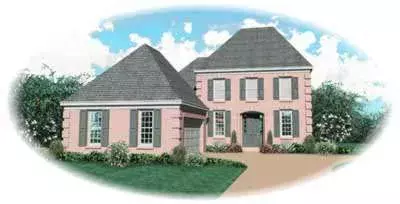 European house plans 6-655 - front exterior, 2,951 sq ft, 3 bed, 2 bath house plans | Monster House Plans