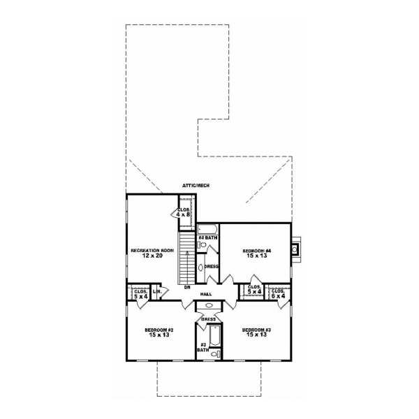 Upper/Second Floor Plan:6-668