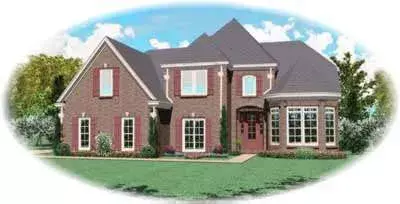 Traditional house plans 6-690 - front exterior, 2,851 sq ft, 4 bed, 3 bath house plans | Monster House Plans