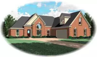 Traditional house plans 6-712 - front exterior, 1,871 sq ft, 3 bed, 2 bath house plans | Monster House Plans