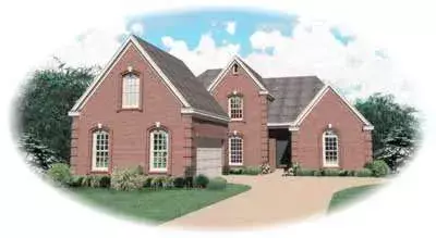 European house plans 6-718 - front exterior, 2,887 sq ft, 4 bed, 2 bath house plans | Monster House Plans