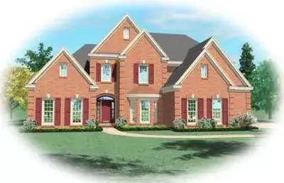 Traditional house plans 6-720 - front exterior, 3,385 sq ft, 4 bed, 3 bath house plans | Monster House Plans