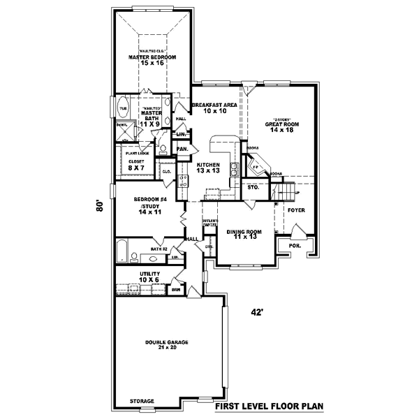 Main Floor Plan: 6-721
