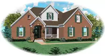 Traditional house plans 6-736 - front exterior, 2,971 sq ft, 4 bed, 3 bath house plans | Monster House Plans