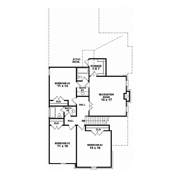 Upper/Second Floor Plan:6-757