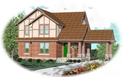 Bungalow house plans 6-760 - front exterior, 2,814 sq ft, 4 bed, 3 bath house plans | Monster House Plans