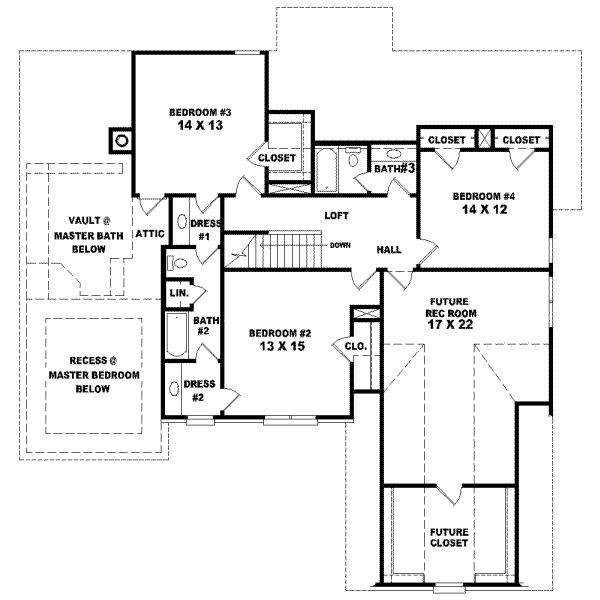 Upper/Second Floor Plan:6-780