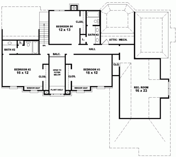 Upper/Second Floor Plan:6-817