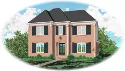 Southern Colonial house plans 6-823 - front exterior, 3,306 sq ft, 3 bed, 2 bath house plans | Monster House Plans