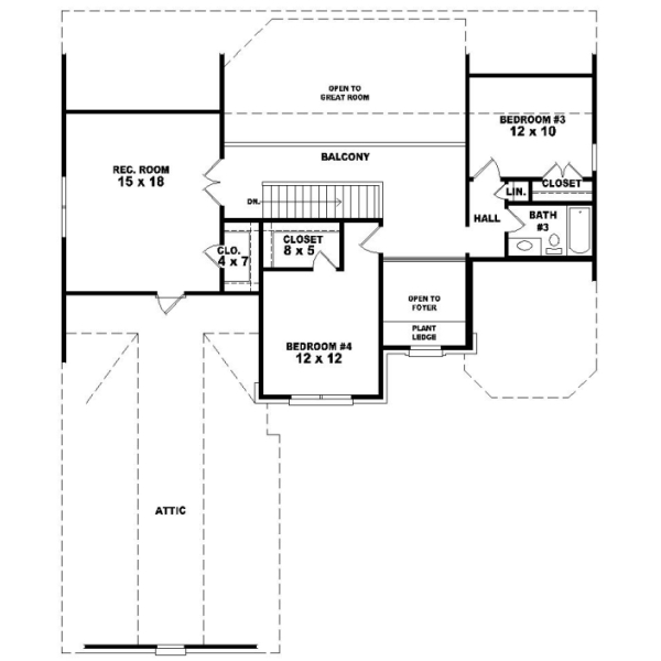 Upper/Second Floor Plan:6-832