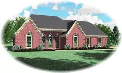 European house plans 6-858 - front exterior, 2,099 sq ft, 3 bed, 2 bath house plans | Monster House Plans