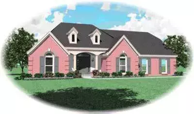 Southern house plans 6-862 - front exterior, 2,485 sq ft, 3 bed, 2 bath house plans | Monster House Plans