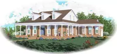 Country house plans 6-870 - front exterior, 2,759 sq ft, 3 bed, 3 bath house plans | Monster House Plans