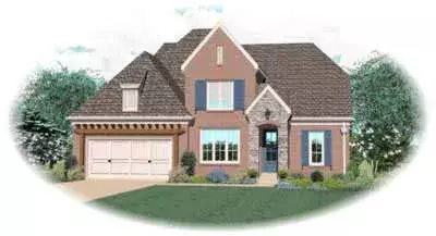 Traditional house plans 6-887 - front exterior, 3,232 sq ft, 4 bed, 3 bath house plans | Monster House Plans