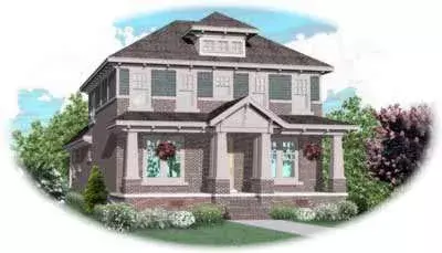 Craftsman house plans 6-889 - front exterior, 3,218 sq ft, 3 bed, 3 bath house plans | Monster House Plans