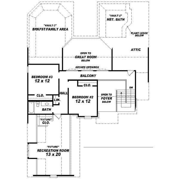 Upper/Second Floor Plan:6-912