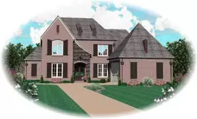 French Country house plans 6-926 - front exterior, 3,244 sq ft, 4 bed, 3 bath house plans | Monster House Plans