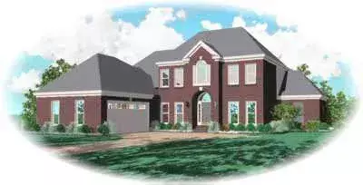Southern Colonial house plans 6-941 - front exterior, 2,824 sq ft, 3 bed, 3 bath house plans | Monster House Plans