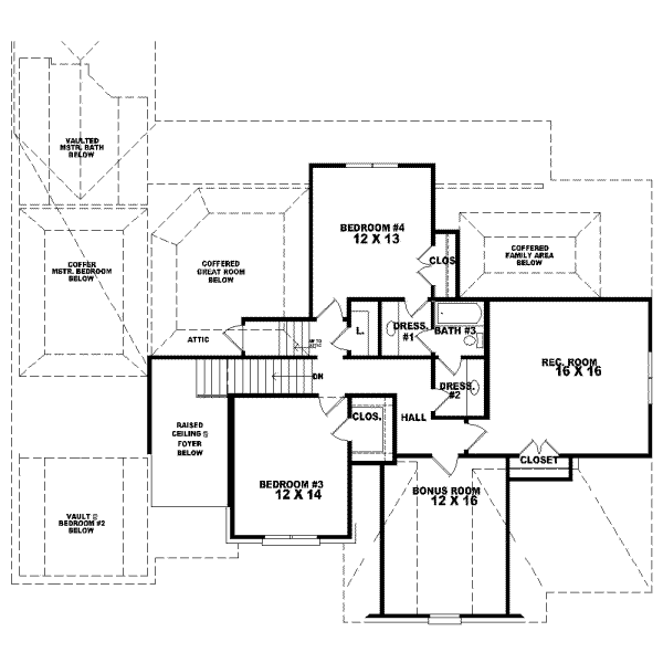 Upper/Second Floor Plan: 6-971