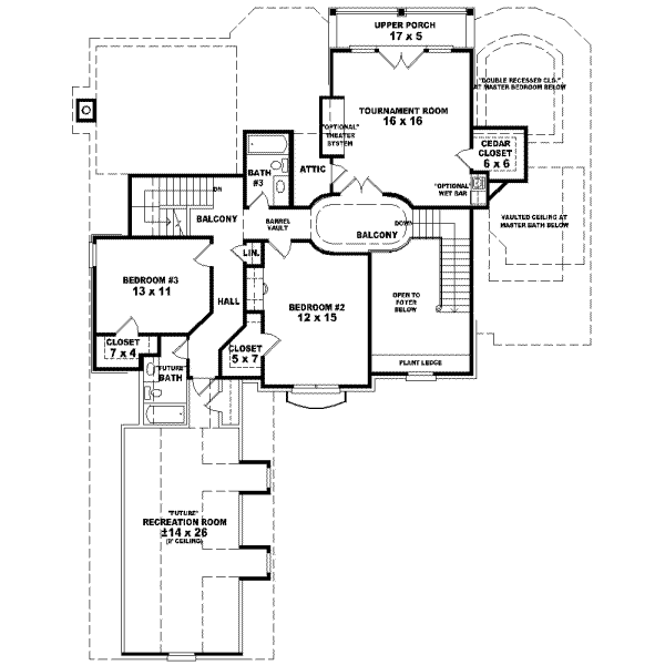 Upper/Second Floor Plan:6-989